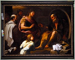 Alexander & Diogenes by Luca Giordano