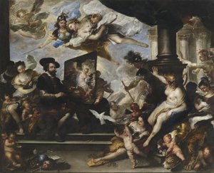 Rubens painting the Allegory of Peace by Luca Giordano
