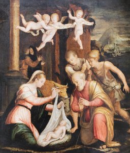 Adoration of the Shepherds by Luca Longhi