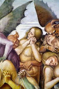 Damned in hell, from Last Judgment fresco cycle by Luca Signorelli
