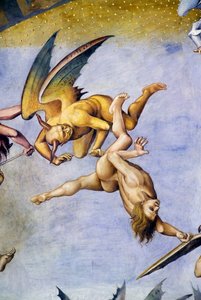 Damned in hell, from Last Judgment fresco cycle