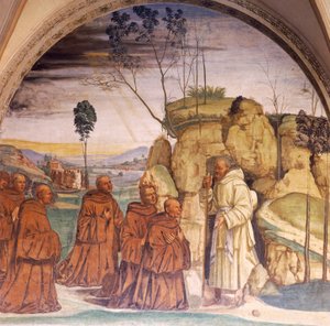 Stories of St Benedict, detail