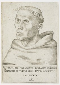 Martin Luther, Bust in Three-Quarter View by Lucas Cranach the Elder