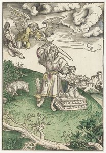 Abraham Sacrificing His Son Isaac by Lucas Cranach