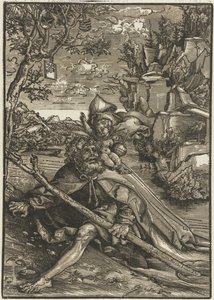 Saint Christopher with Christ Child by Lucas Cranach