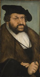 Portrait of the Elector John the Steadfast of Saxony (1468-1532) by Lucas Cranach d.Æ.