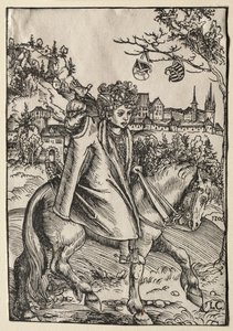 A Boy on Horseback by Lucas Cranach the Elder