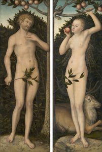 Adam and Eve by Lucas Cranach the Elder