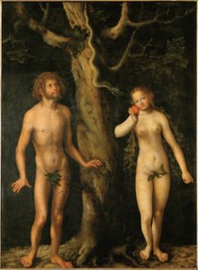 Adam and Eve by Lucas Cranach the Elder