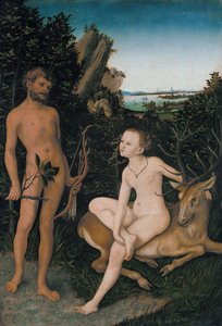 Apollo and Diana by Lucas Cranach the Elder