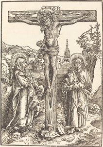 Christ on the Cross Between the Virgin and Saint John by Lucas Cranach the Elder
