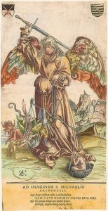 Saint Michael as Soul Weigher by Lucas Cranach the Elder