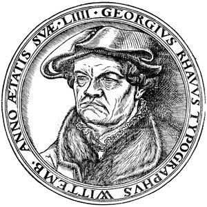 Georg Rhau (1488-1548) by Lucas Cranach the Elder