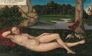 The Nymph at the Fountain by Lucas Cranach the Elder