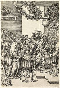 Pilate Washing His Hands, from The Passion by Lucas Cranach the Elder