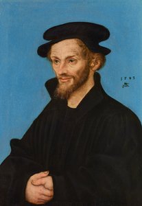 Portrait of Philipp Melanchthon by Lucas Cranach the Elder