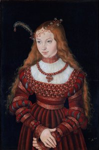 Portrait of Princess Sibylle of Cleve by Lucas Cranach the Elder