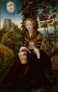 The Magdalen seated before a tree
