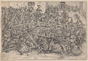 Tournament by Lucas Cranach the Elder