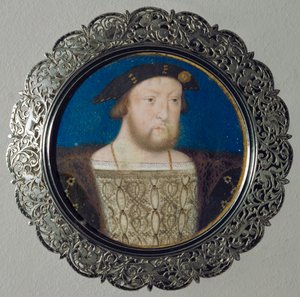 Henry VIII, King of England Miniature on Parchment