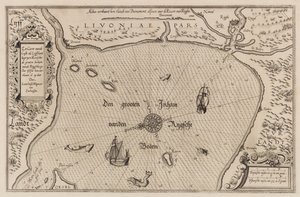Nautical Chart of the Gulf of Riga, Cartography by Lucas Jansz. Waghenaer