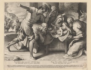 Adoration by the Shepherds by Lucas Kilian