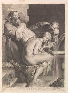 Susanna and the Elders by Lucas Vorsterman (I)