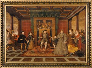 The Family of Henry VIII: An Allegory of the Tudor Succession, 1572 by Lucas de Heere