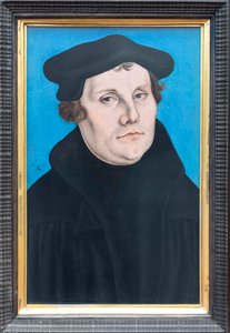 Portraits of Martin Luther by Lucas the Elder (workshop of) Cranach