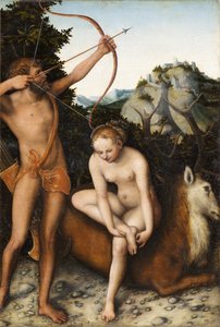 Apollo and Diana by Lucas the Elder Cranach