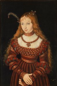 Betrothal Portrait of Sybille of Cleves by Lucas the Elder Cranach