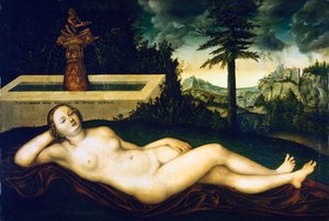 Nymph at Fountain