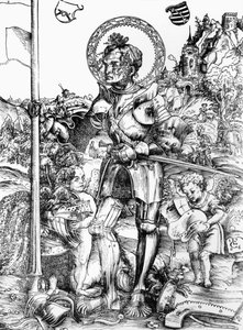St. George (woodcut) by Lucas the Elder Cranach