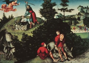 The Sacrifice of Isaac by Lucas the Elder Cranach
