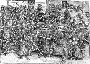Tournament by Lucas the Elder Cranach