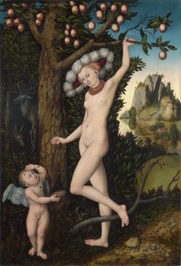 Venus and Cupid, c.1525 by Lucas the Elder Cranach