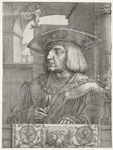 Emperor Maximilian I by Lucas van Leyden