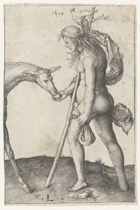 Young Woman with Hind by Lucas van Leyden