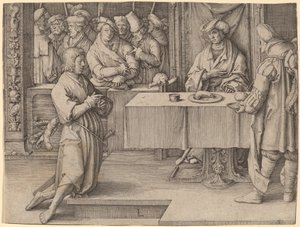 Joseph Interprets the Dreams of the Pharaoh by Lucas van Leyden