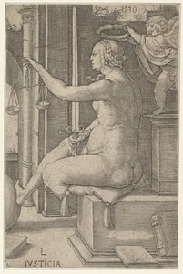 Justice, from the Series The Virtues by Lucas van Leyden