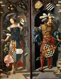 The Healing of Blind Man of Jericho by Lucas van Leyden