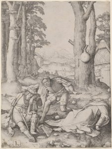 Mahomet and the Monk Sergius by Lucas van Leyden