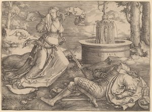 Pyramus and Thisbe by Lucas van Leyden