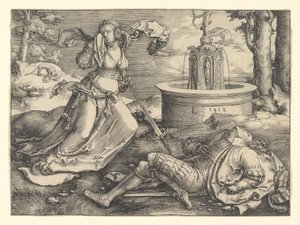 Pyramus and Thisbe, 1514 by Lucas van Leyden