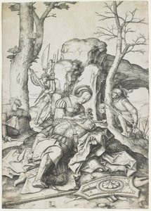 Samson and Delilah, c. 1508 by Lucas van Leyden