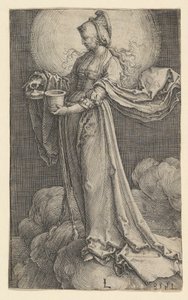 St. Mary Magdalene on the Clouds by Lucas van Leyden