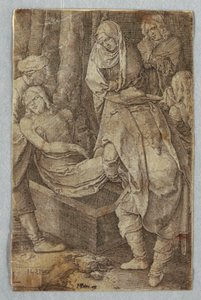 The Entombment, from The Passion by Lucas van Leyden