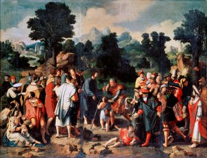 The Healing of Blind Man of Jericho (detail)