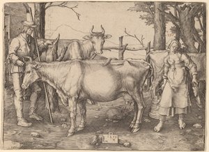 The Milkmaid by Lucas van Leyden