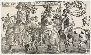 The Nine Heroes: Joshua, David, Judas Maccabees by Lucas van Leyden